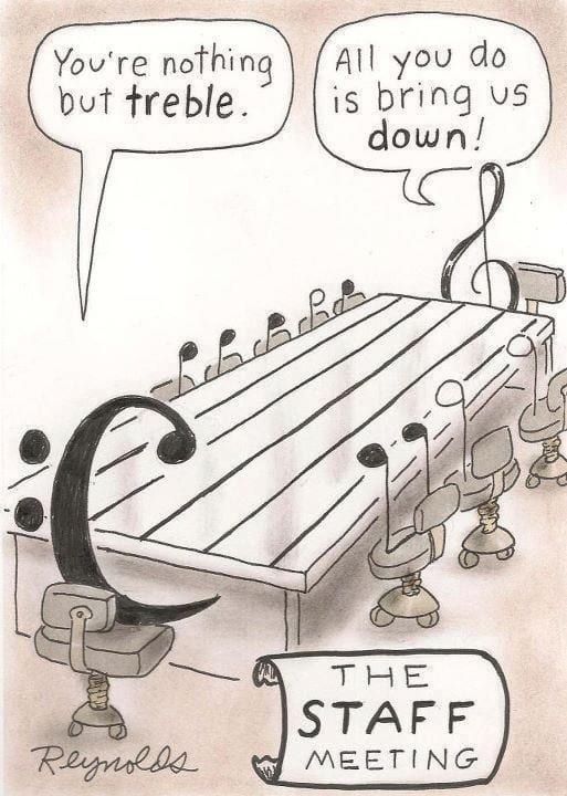 treble clef music jokes