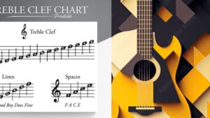 treble clef music lesson