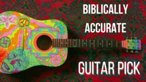 Biblically accurate guitar pick