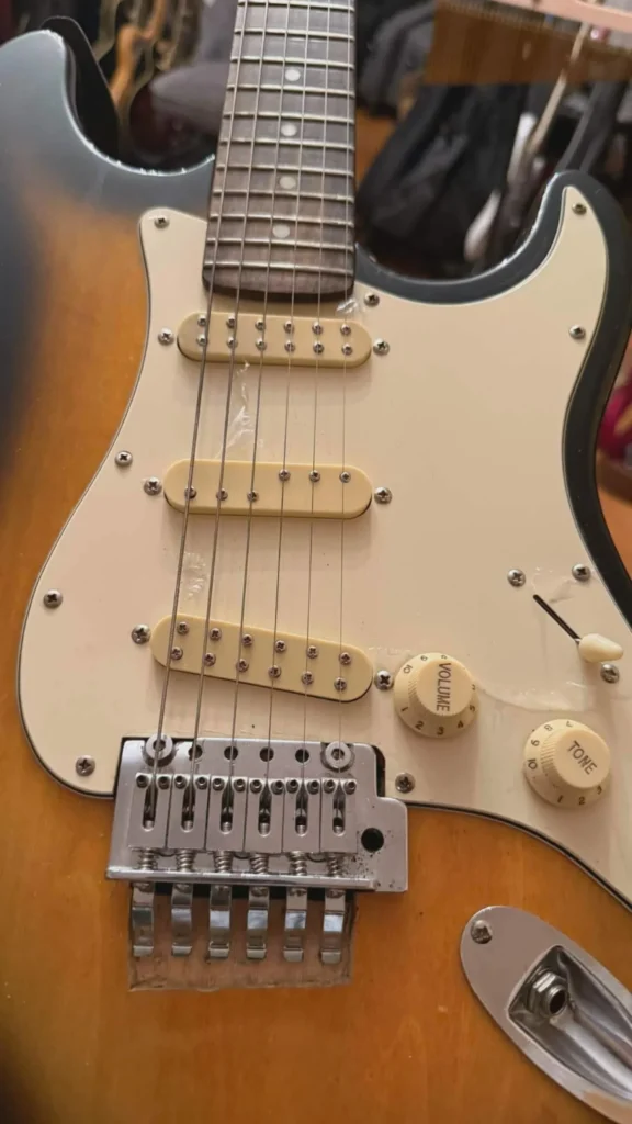 First Time Seeing Pickups Like This? Any Guess What Could They Be? A Closer Look at This Unusual Strat-Style Guitar